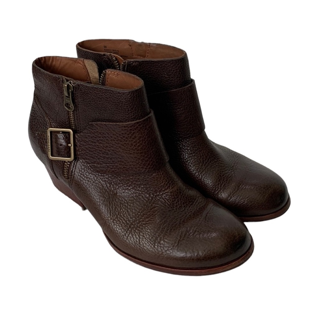 Kork Ease ankle brown boots size 9m comfy office, everyday